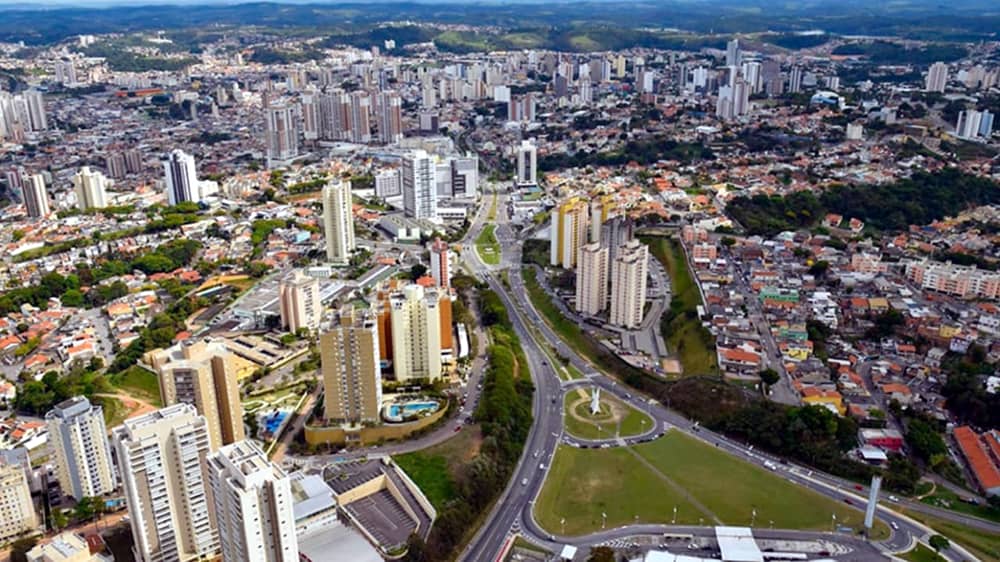 Vista panorâmica de Jundiaí - Cidade com qualidade de vida